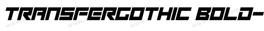 TransferGothic Bold字体转换